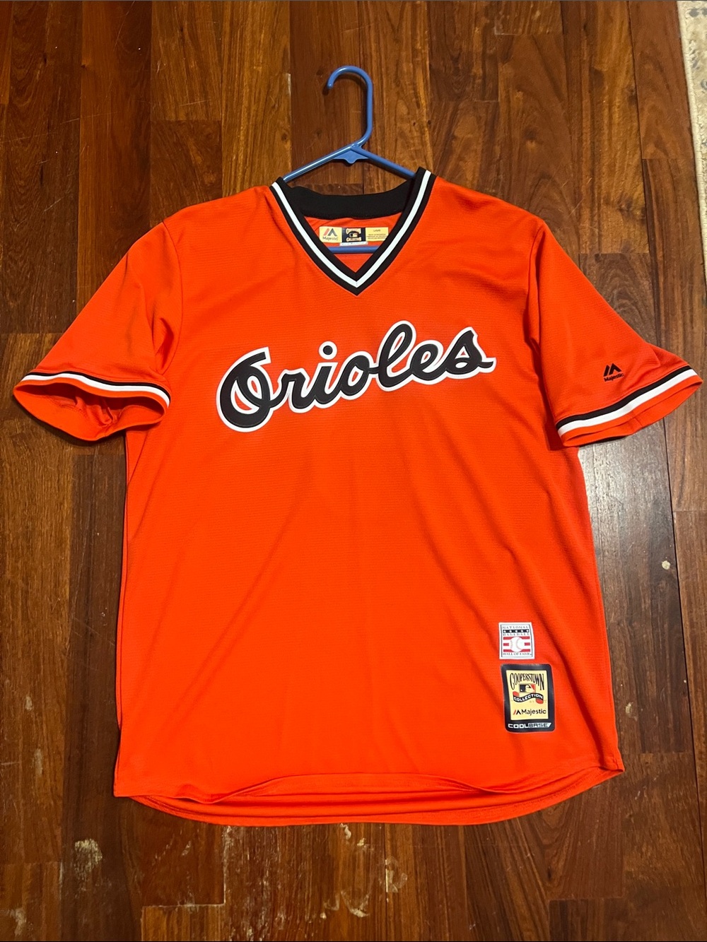 Majestic Cooperstown Collection Orange Orioles Ripken #8 Jersey